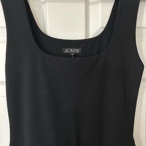 J. Crew Classic Black Midi Dress